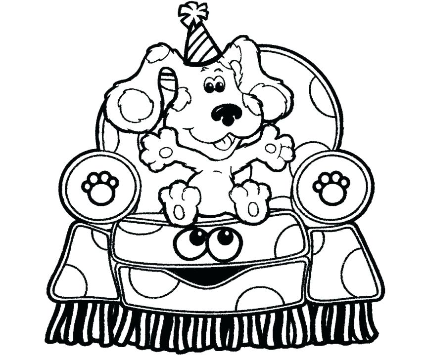 863x719 Blues Clues Coloring Pages Blues Clues Coloring Pages Sitting