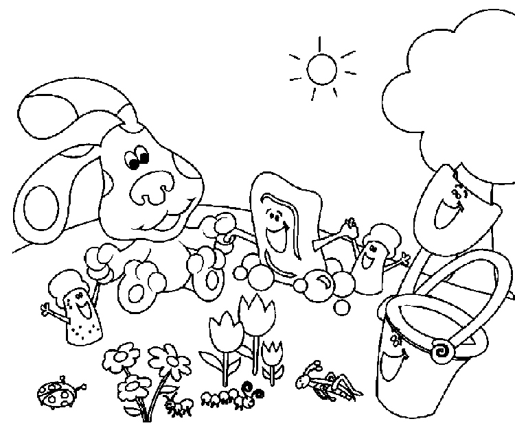 750x646 Blues Clues Coloring Pages Elegant Free Printable Blues Clues