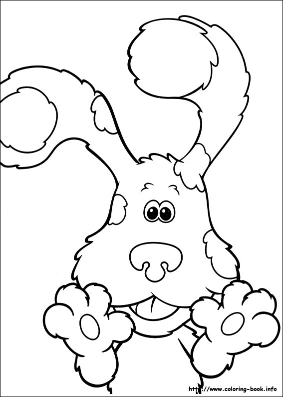567x794 Blue's Clues Coloring Picture