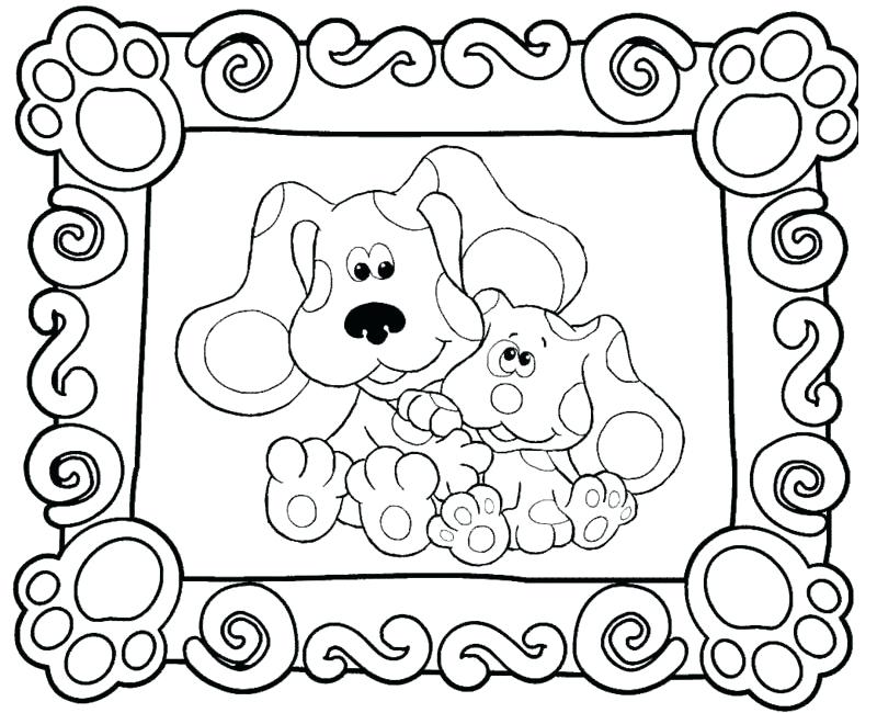 800x650 Free Printable Blues Clues Coloring Pages For Kids Free Blues