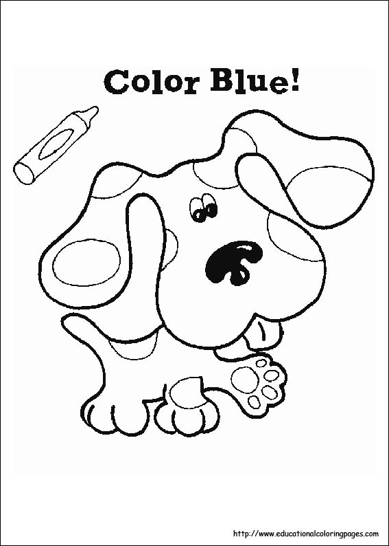 567x794 Blue's Clues Coloring Sheets