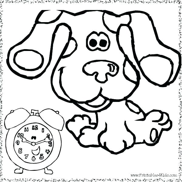 600x600 Blue Blue Clues Coloring Pages Blues Clues Coloring Pages With Paw