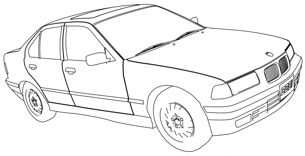 1024x523 Bmw 325i Model Car Coloring Page Wecoloringpage