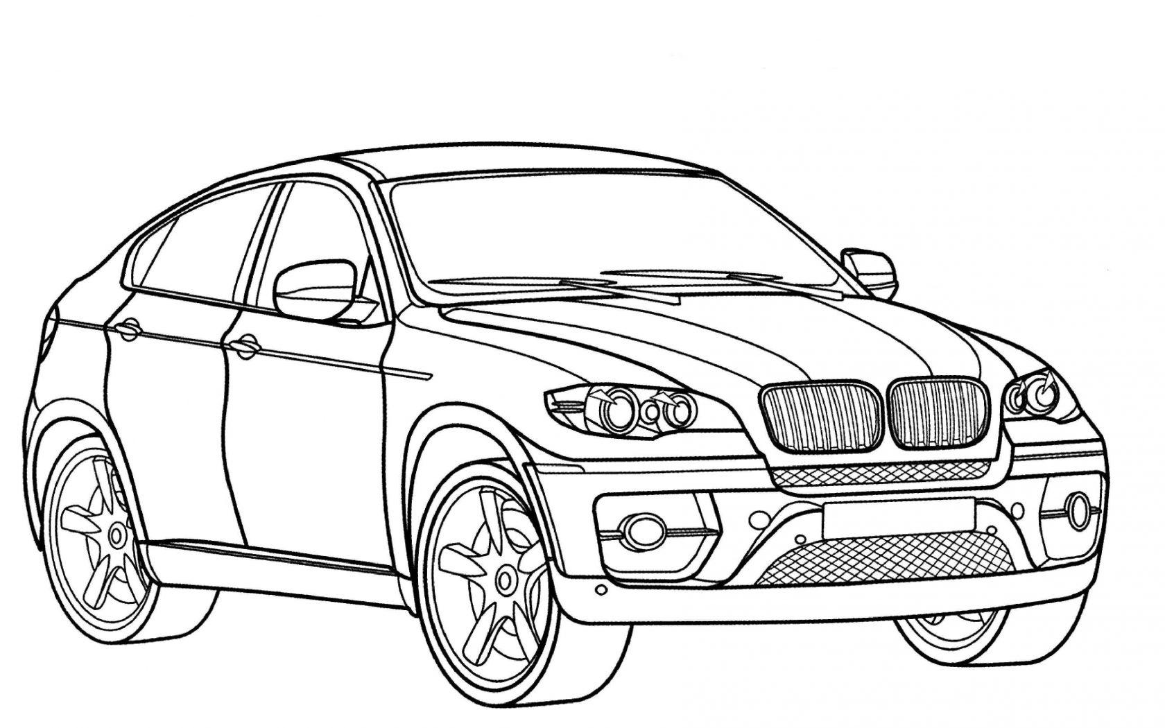 1680x1050 Bmw I8 Coloring Page Free Printable X6 And Other Series Adult