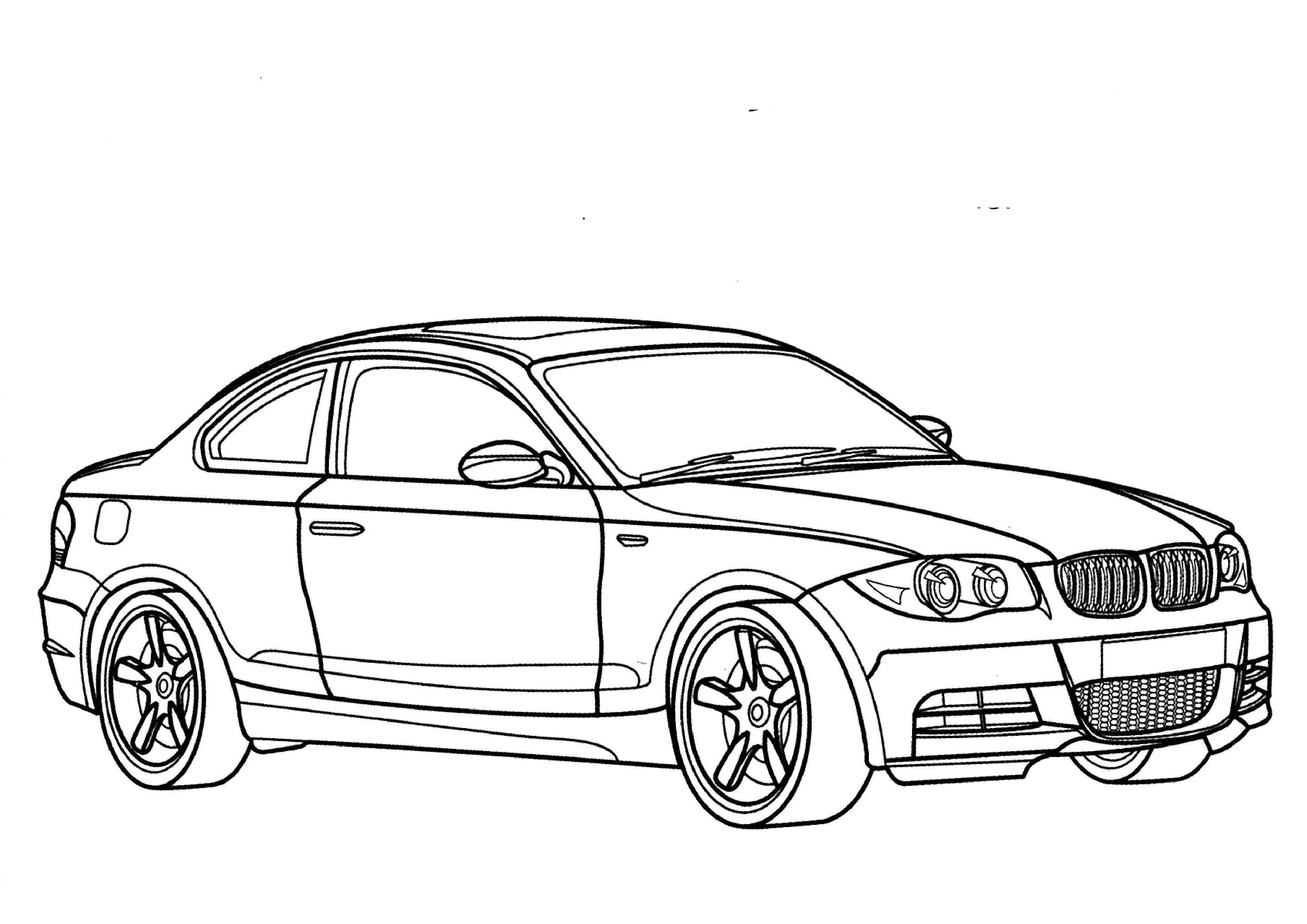 3508x2480 Bmw 1 Coloring Page Printable Coloring Pages