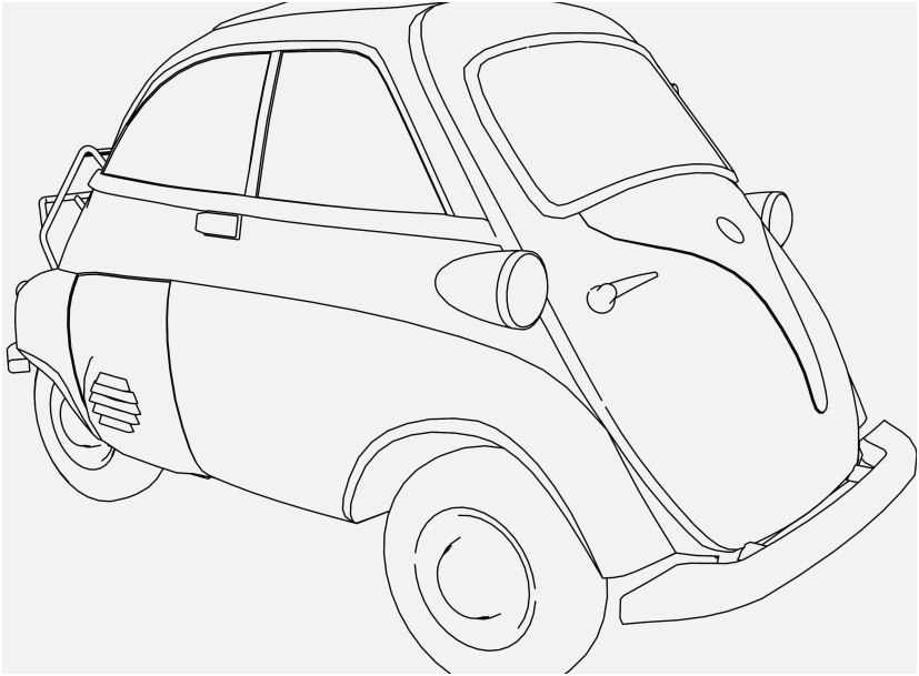 827x609 Bmw Coloring Pages Graphic Bmw Isetta 250 Car Cute Coloring Page