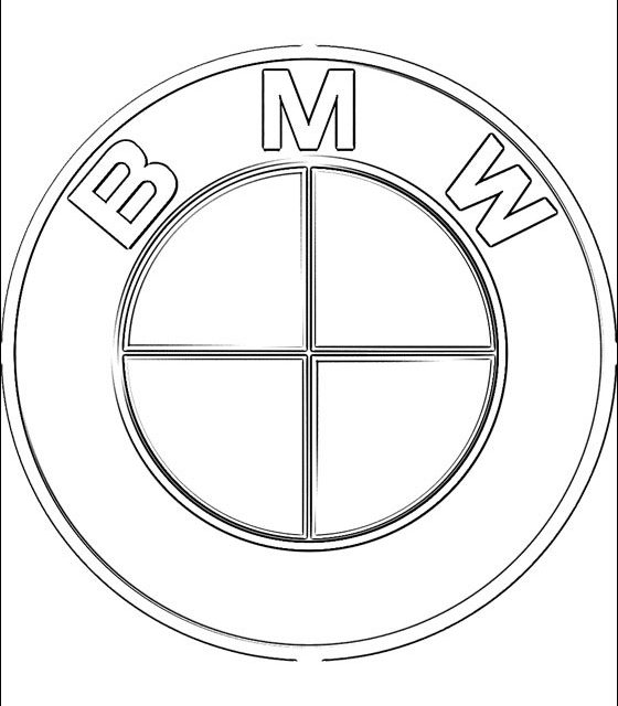 560x640 Coloring Pages Bmw