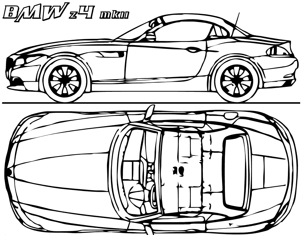 966x750 Bmw Concept Car Coloring Page Amp Coloring Book