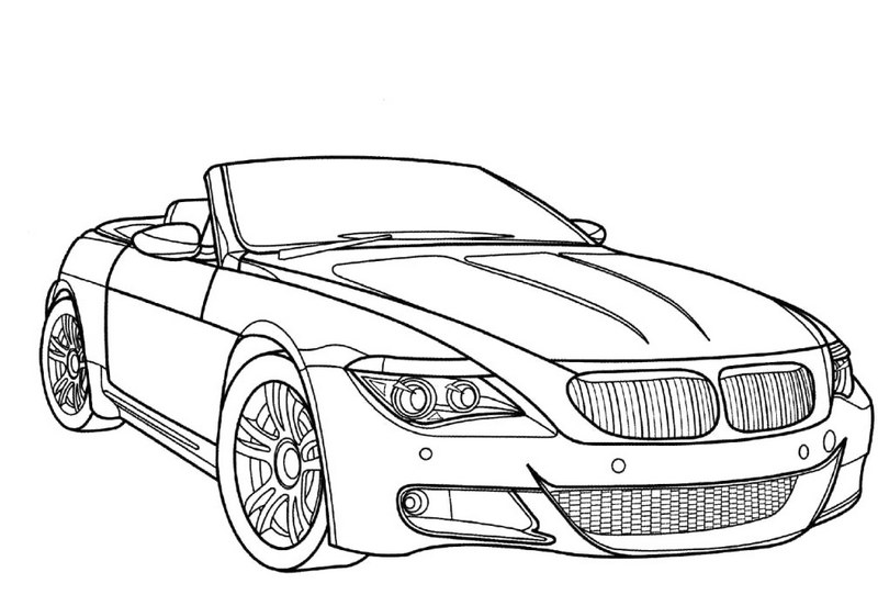 800x552 High Performance Bmw Car Coloring Pages