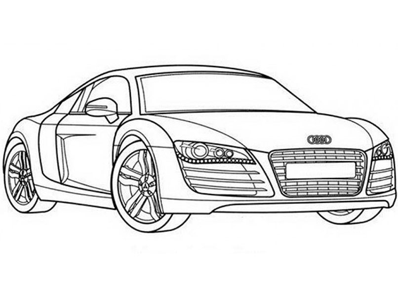 806x592 Ausmalbilder Audi R8 Gravieren Vorlagen Brandmalerei