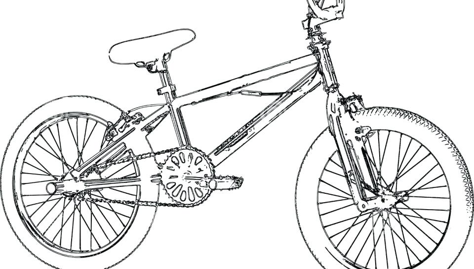960x544 Bicycle Coloring Pages