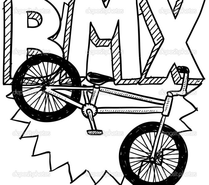 678x600 Bmx Printable Coloring Pages Bmx Colouring Pages Kids Coloring