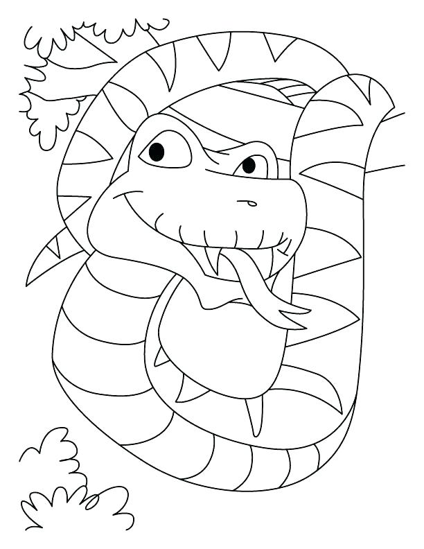 612x792 Boa Constrictor Coloring Page Boa Constrictor Coloring Page Very