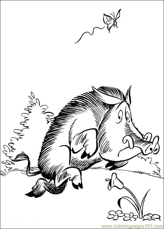 567x794 Wild Boar Coloring Pages