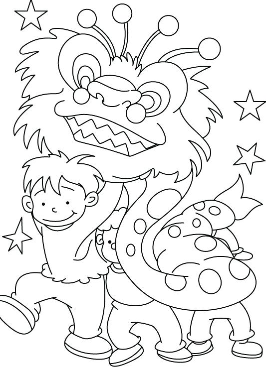 533x739 Chinese New Year Year Of The Boar Coloring Page Good Zodiac