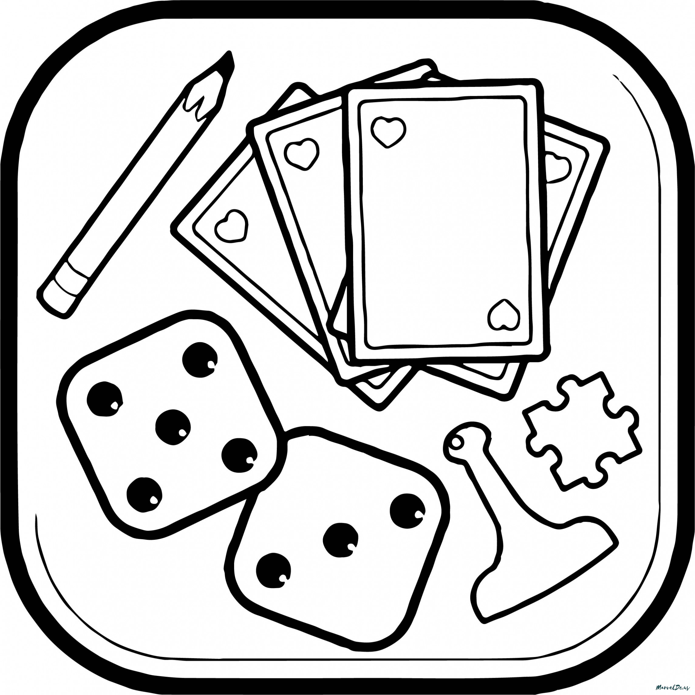 2289x2289 Coloring Page Chess Pages Board Games Book 11 3