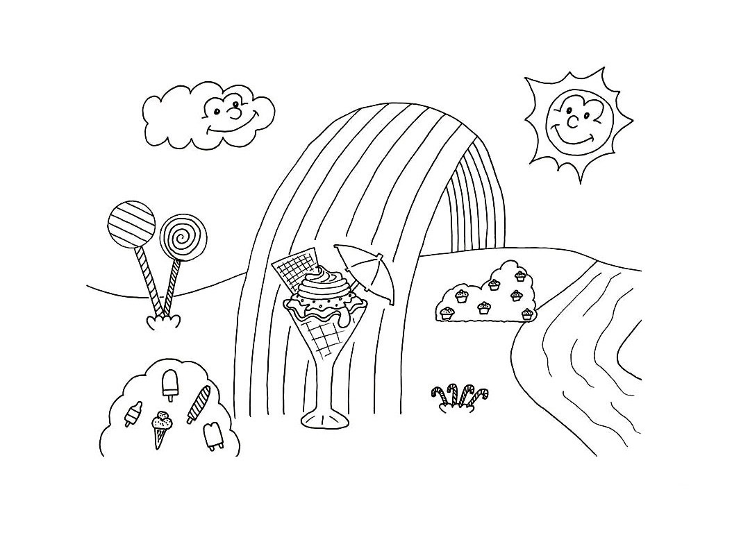 1054x794 Free Printable Candyland Coloring Pages For Kids