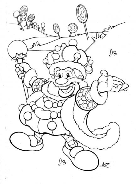444x600 Candyland King Candy Coloring Page