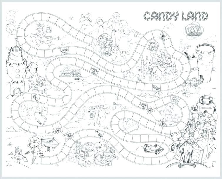 755x607 Candyland Coloring Pages Awesome Coloring Sheets Online Board Game