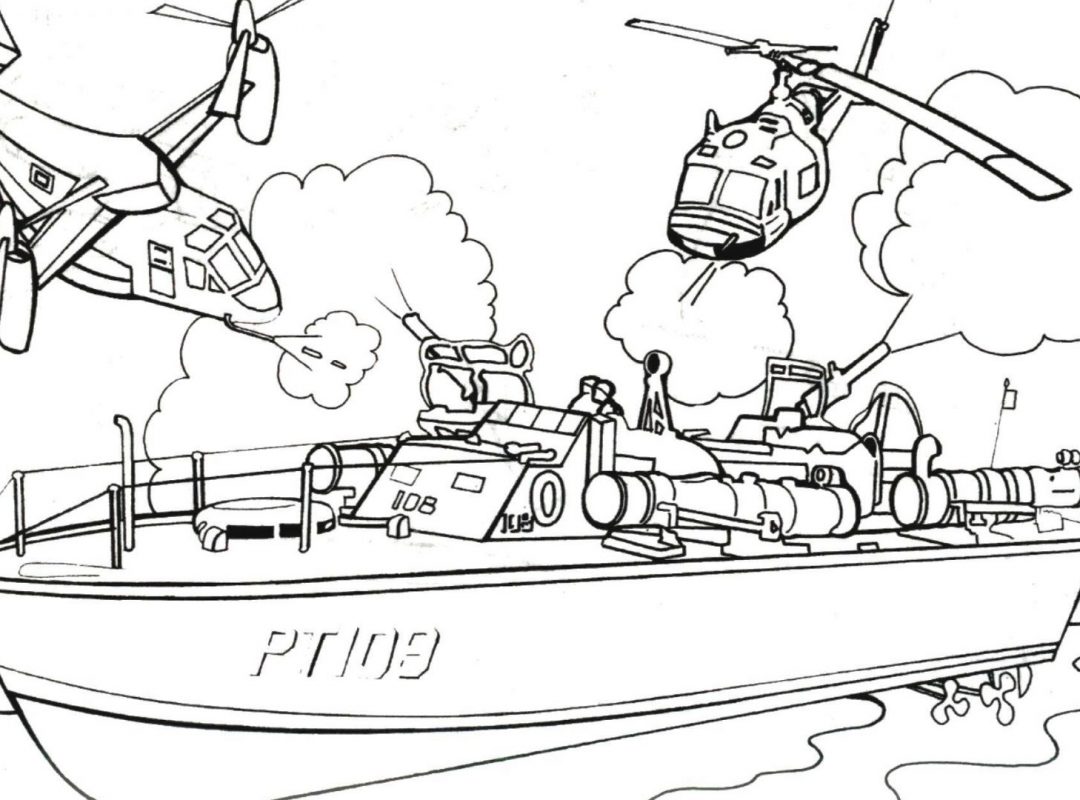 1080x800 Police Boat Coloring Pages Colors For Kids With Vehicles