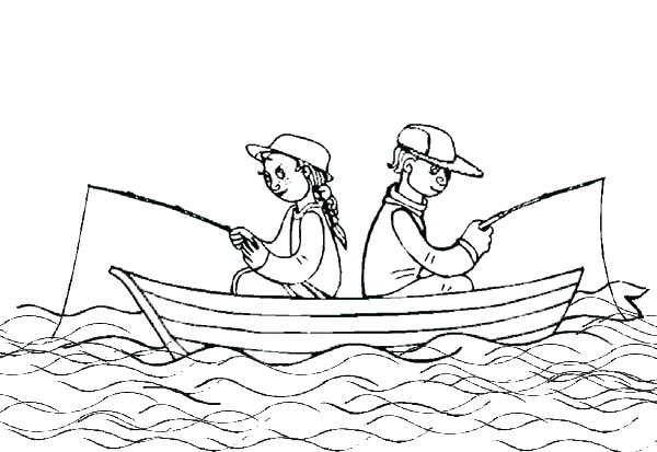 600x413 Fishing Boat Coloring Pages Fishing Boat Coloring Pages Printable
