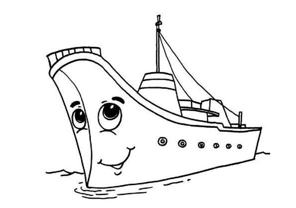 595x418 Water Transportation (Boat, Ship, Sailboat, Submarine) Coloring