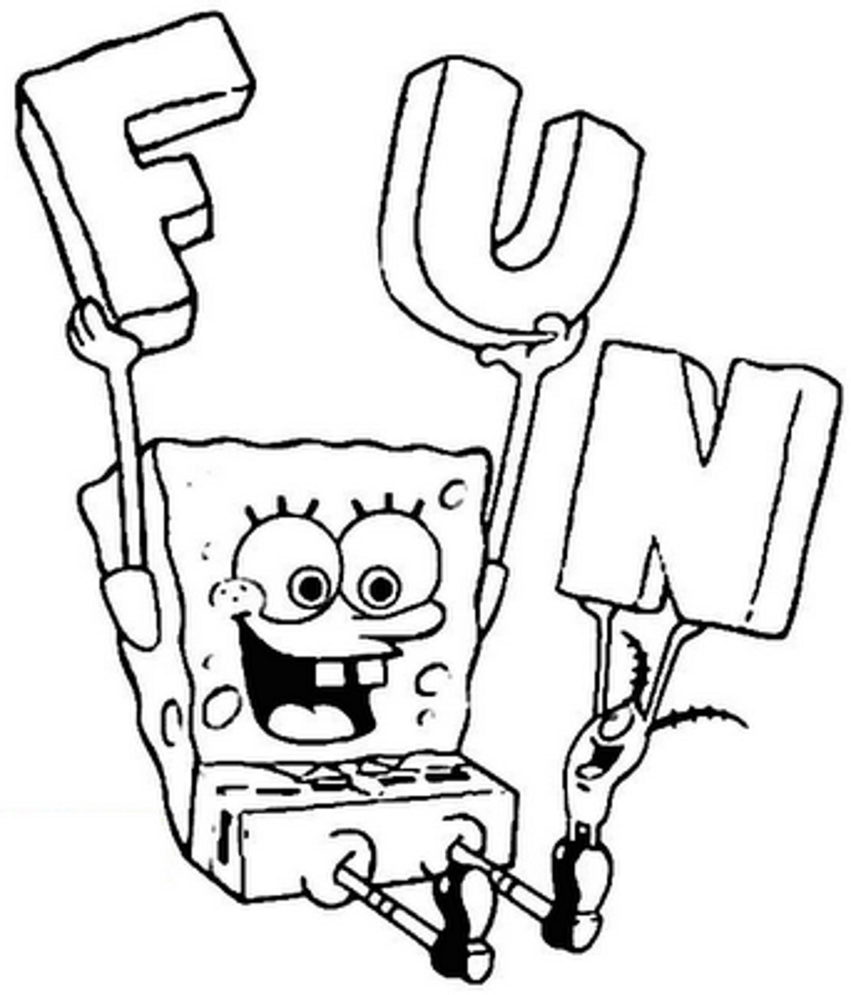 1751x2048 Beautiful Coloring Pages Spongebob
