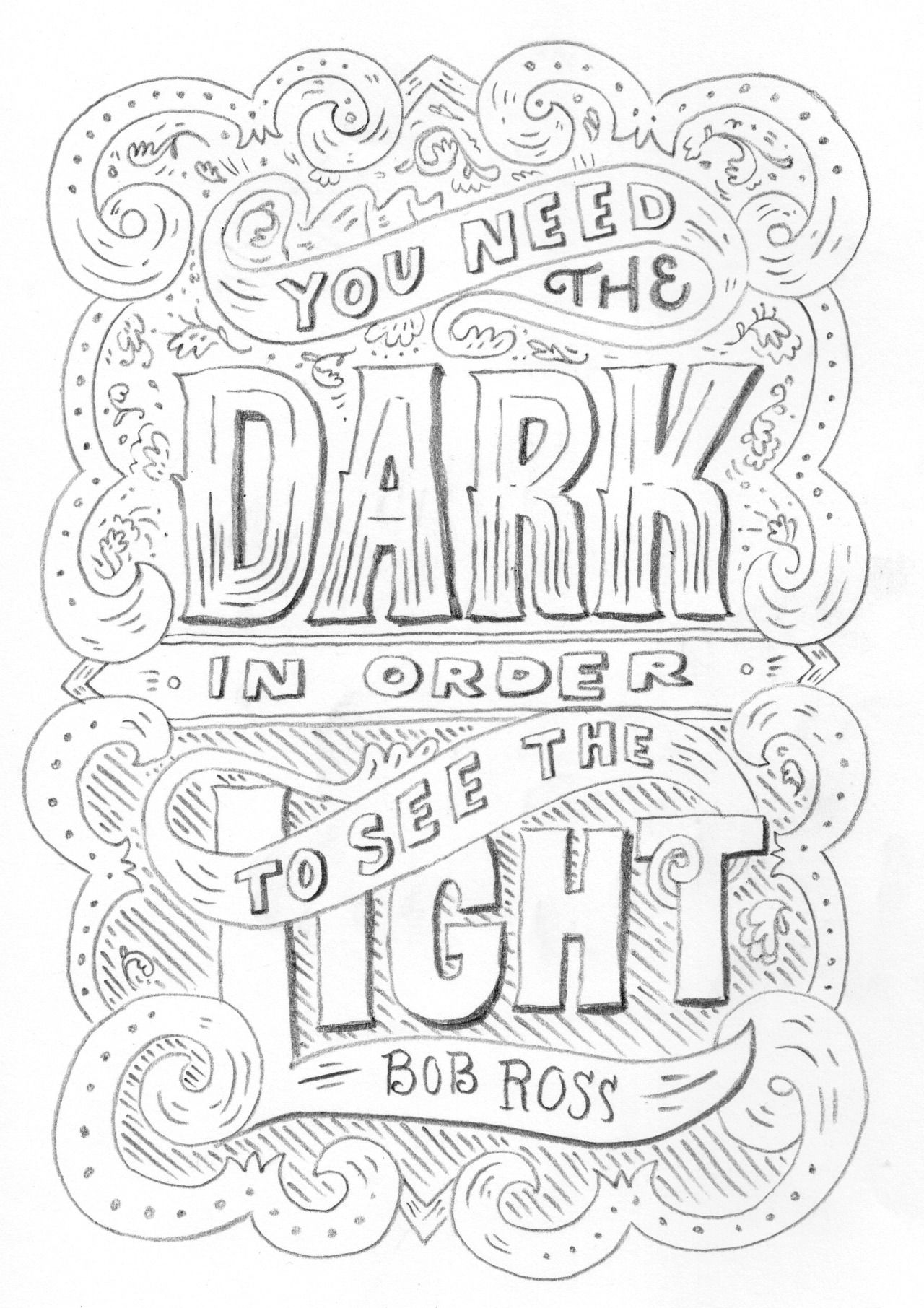1280x1812 Love These Bob Ross Quotes, So I Decided To Draw One. Http