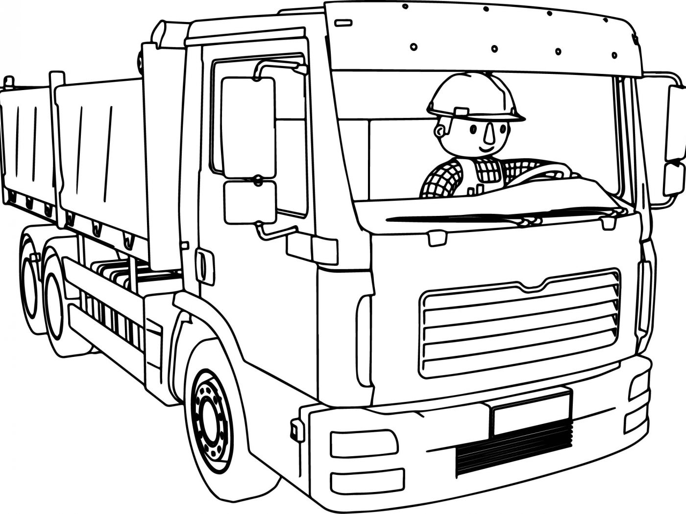 1400x1050 Bob And Tractors Coloring Pages For Kids Printable Free