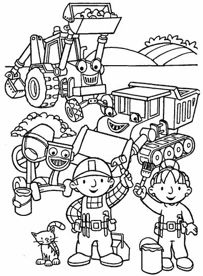 Bob The Builder Coloring Pages Printable