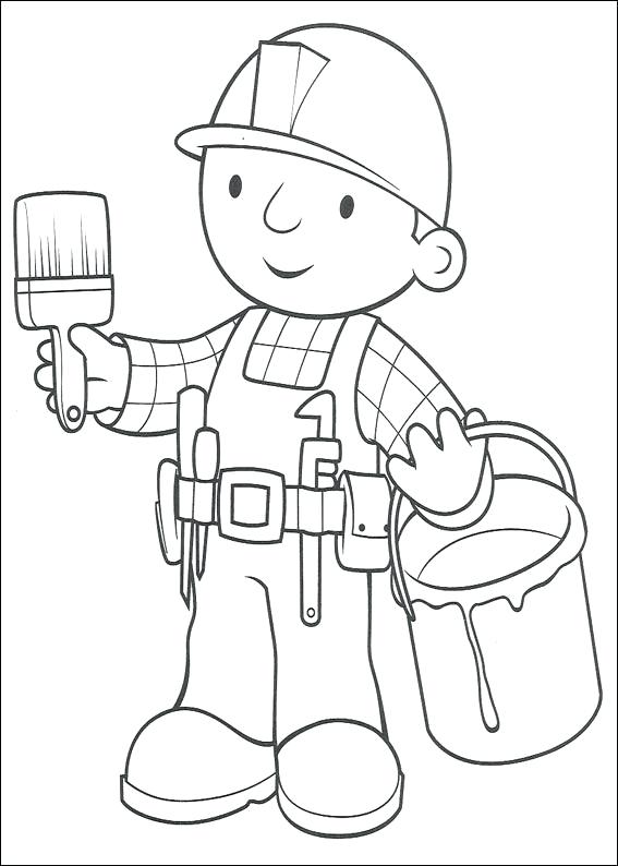 567x794 Bob The Builder Coloring Pages Bob The Builder Coloring Picture