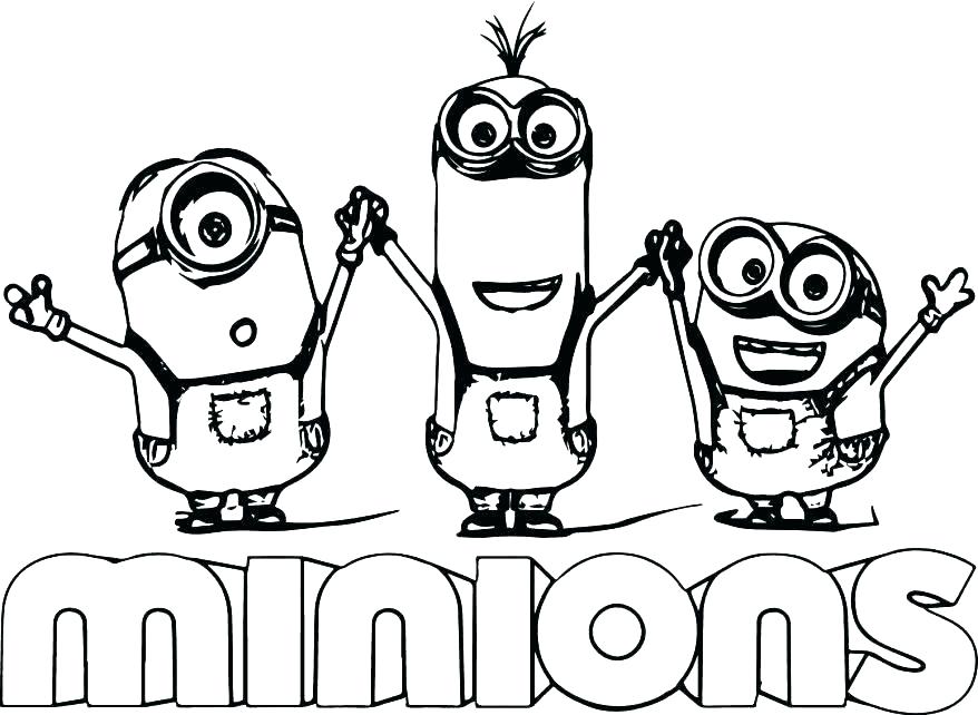 878x642 Minion Color Sheets Despicable Me Color Pages Despicable Me Minion