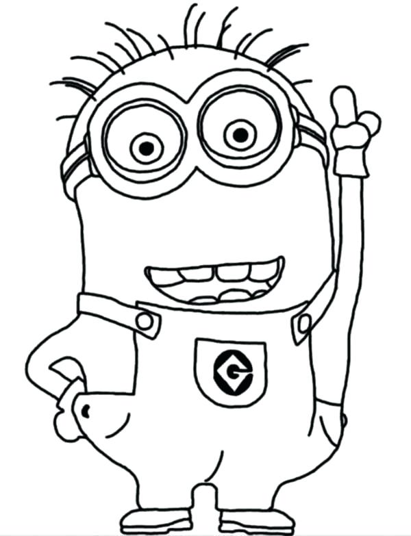 600x783 Minion Coloring Pages Free Printable Minion Coloring Pages Minions
