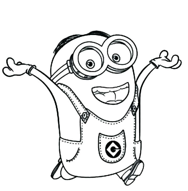 600x610 Minion Coloring Sheets Bob Minion Coloring Activities Minion