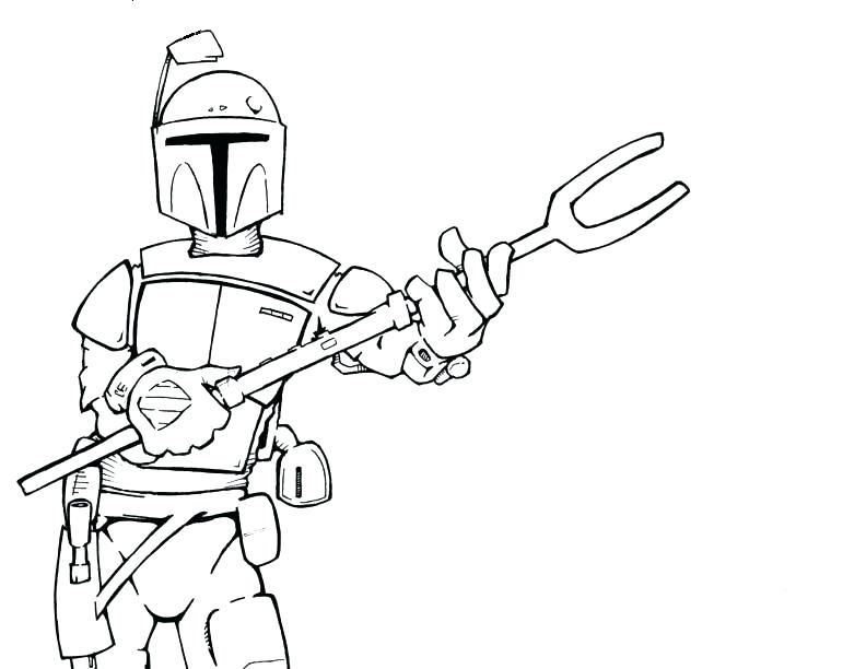 792x612 Jango Fett Coloring Page