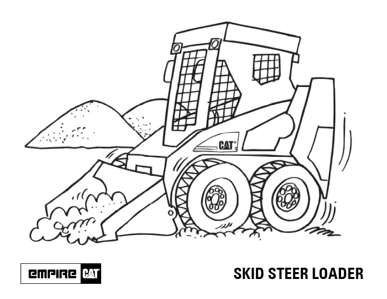 792x612 Skid Steer Coloring Page Bobcat Skid Steer Coloring Pages Coloring