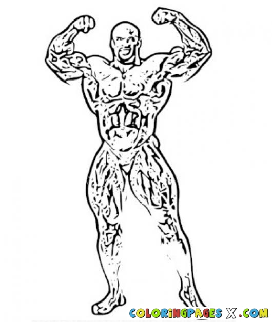 530x628 Ronnie Coleman Coloring Page Coloring Pages Rony Bodybuilder