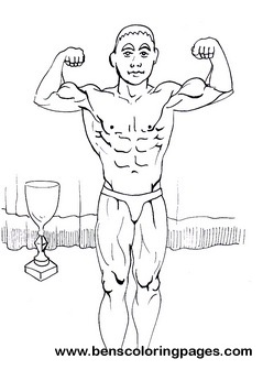 239x336 Body Building Coloring Pages For Children