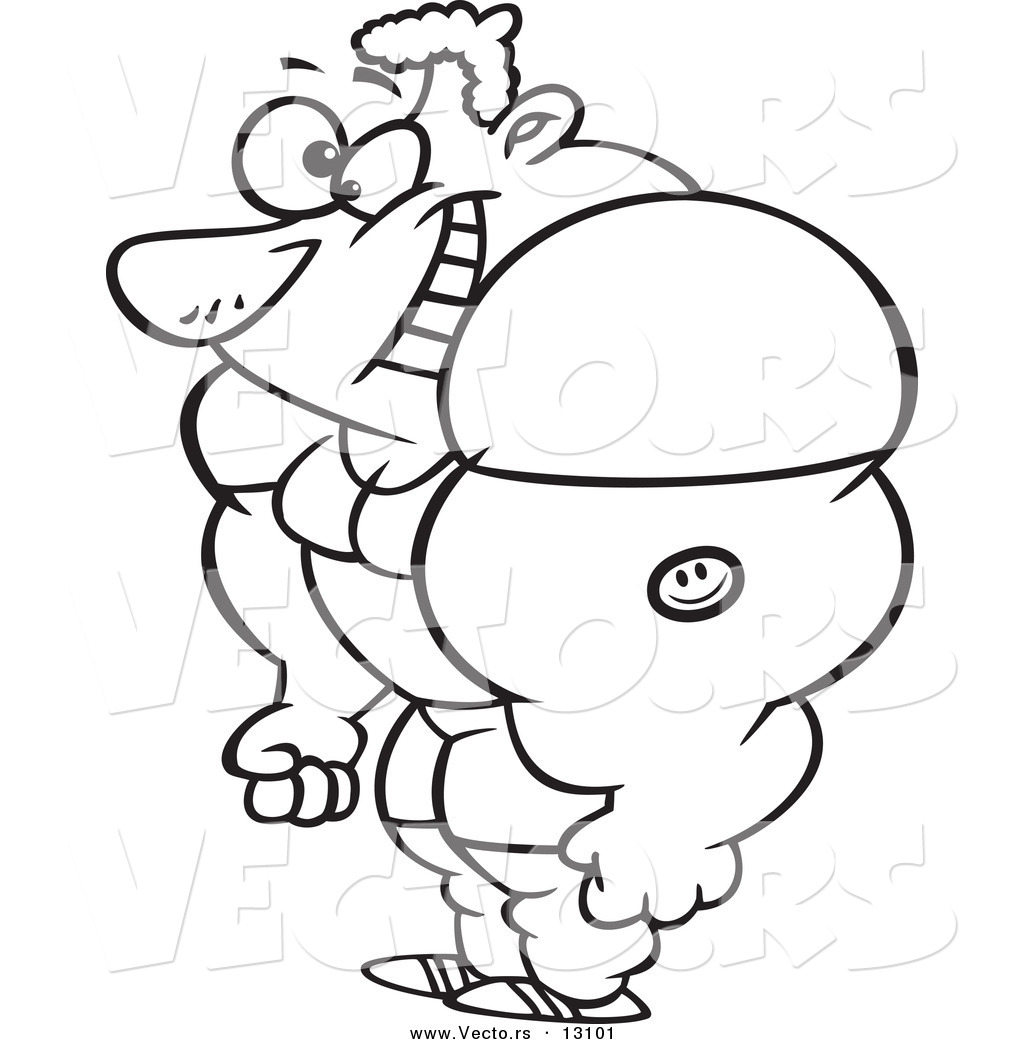 1024x1044 Vector Of A Cartoon Happy Male Bodybuilder Flexing And Smiling