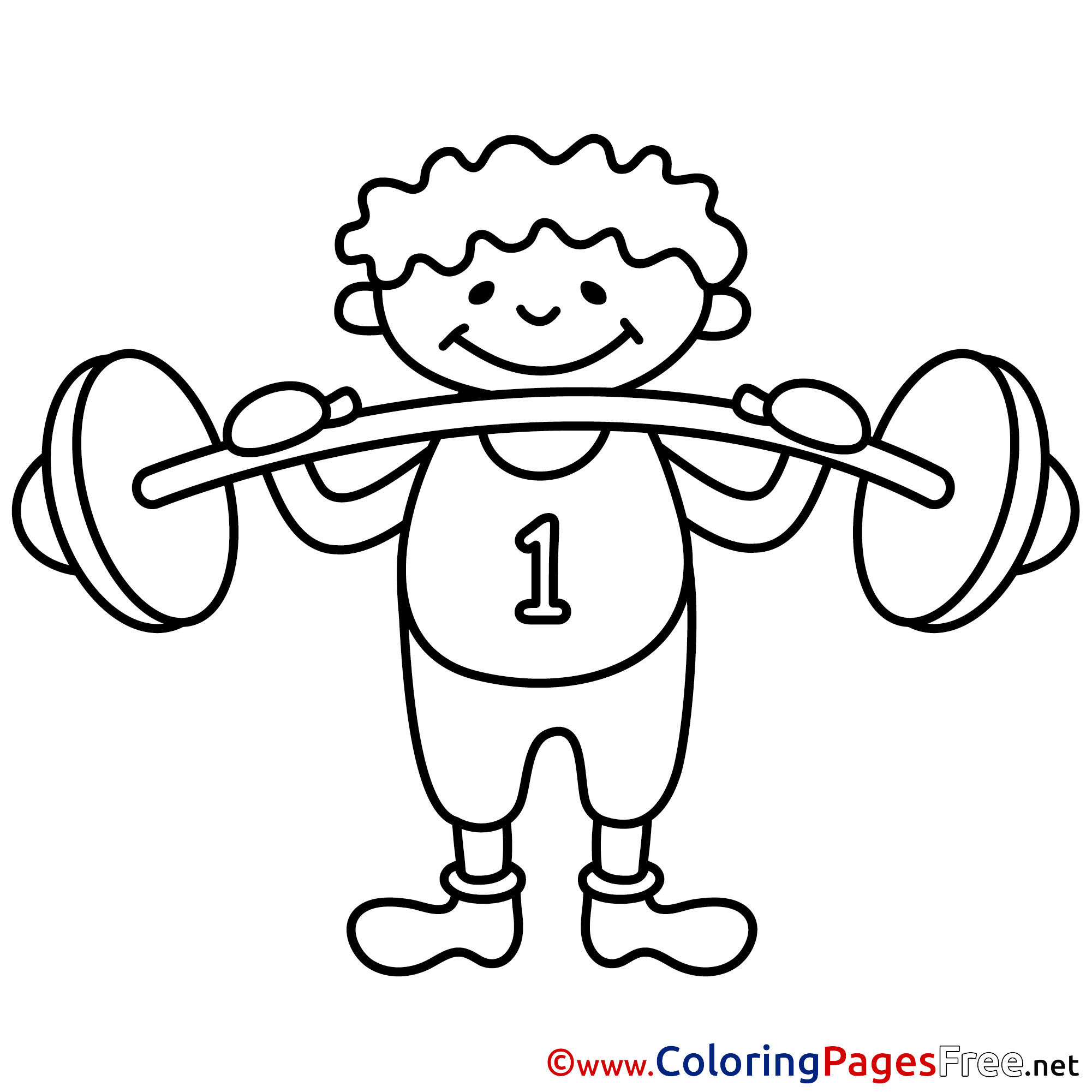 2001x2001 Bodybuilder Kids Download Coloring Pages