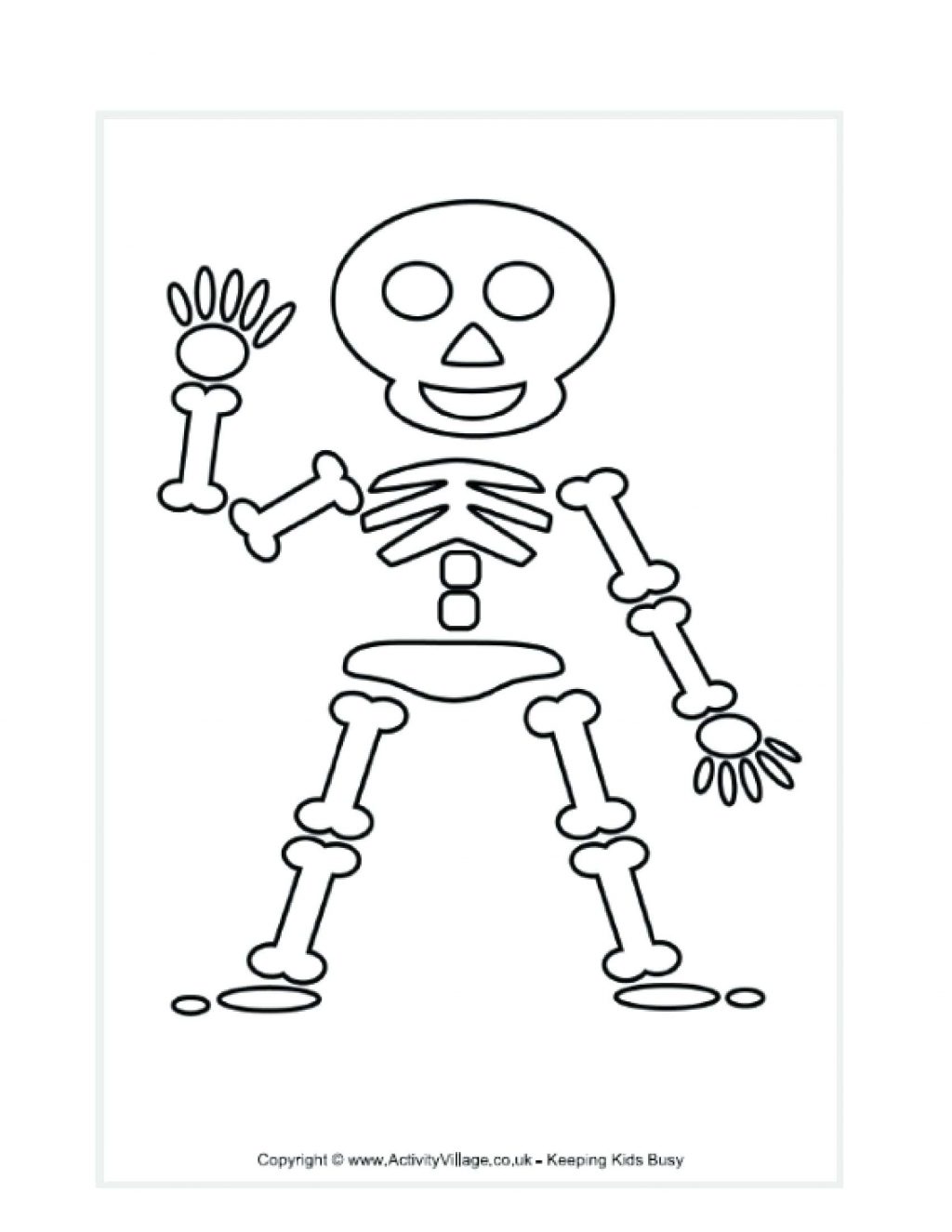 1024x1325 Printable Skeleton Template Large Body Parts Coloring Pages