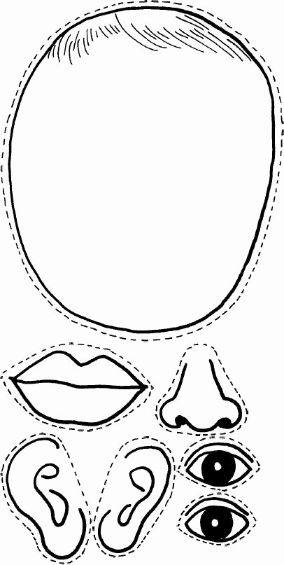Body Parts Coloring Pages For Preschool