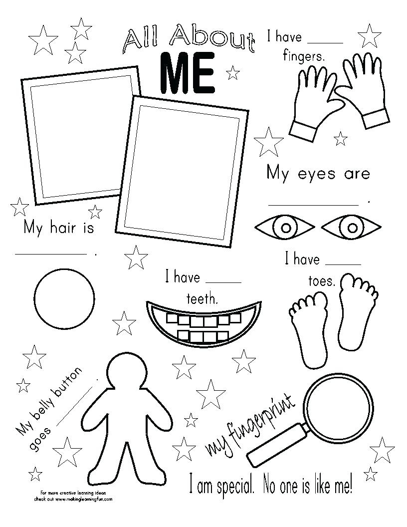 816x1056 Body Parts Coloring Pages Preschool Memy Theme Learn My Printabl