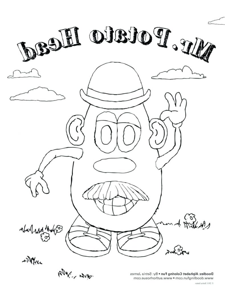 790x1024 Terrific Butterfly Coloring Pages With Bug And Cartoon Potato