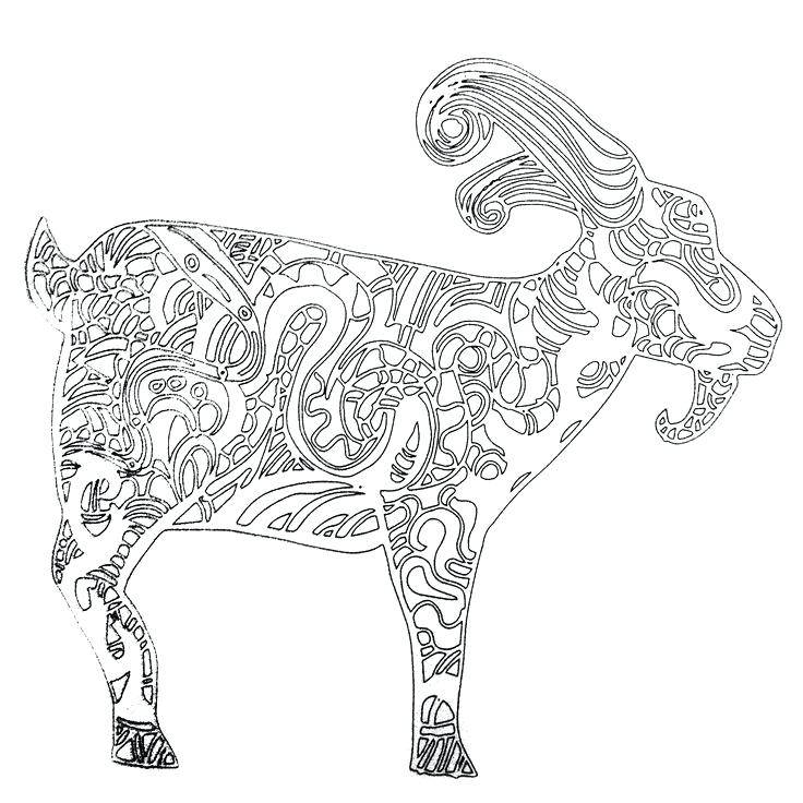 736x736 Goat Coloring Page Goat Coloring Sheet Happy Coloring Pages