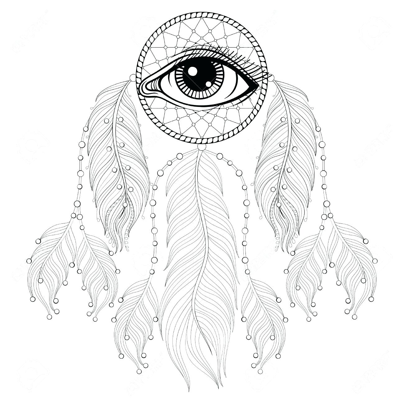 1300x1300 Coloring Page Dreamcatcher Coloring Pages. Simple Dream Catcher