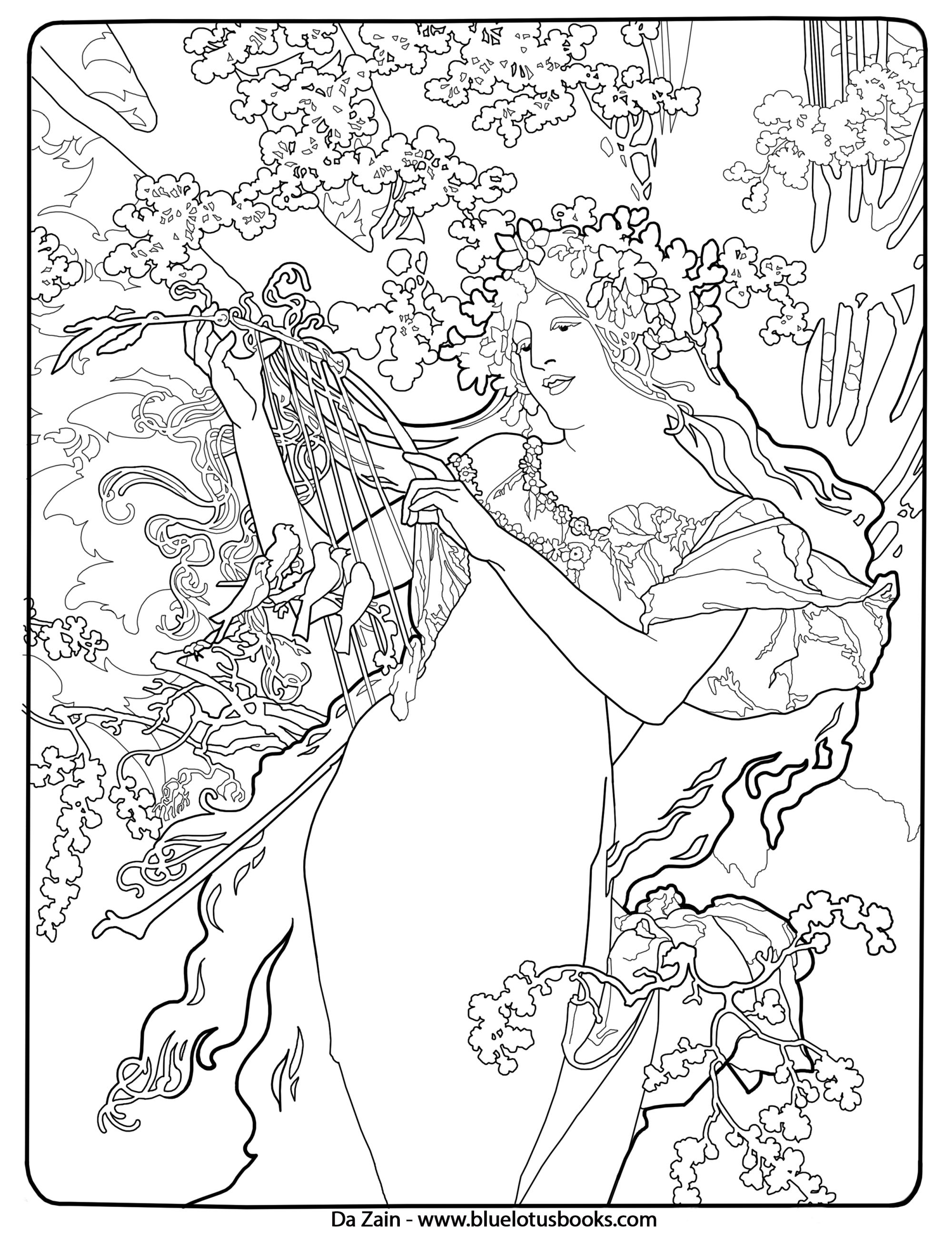 2000x2588 Free Coloring Pages From Adult Coloring Worldwide. Art Brought