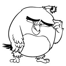 230x230 Angry Birds Bomb On Angry Birds Coloring Page