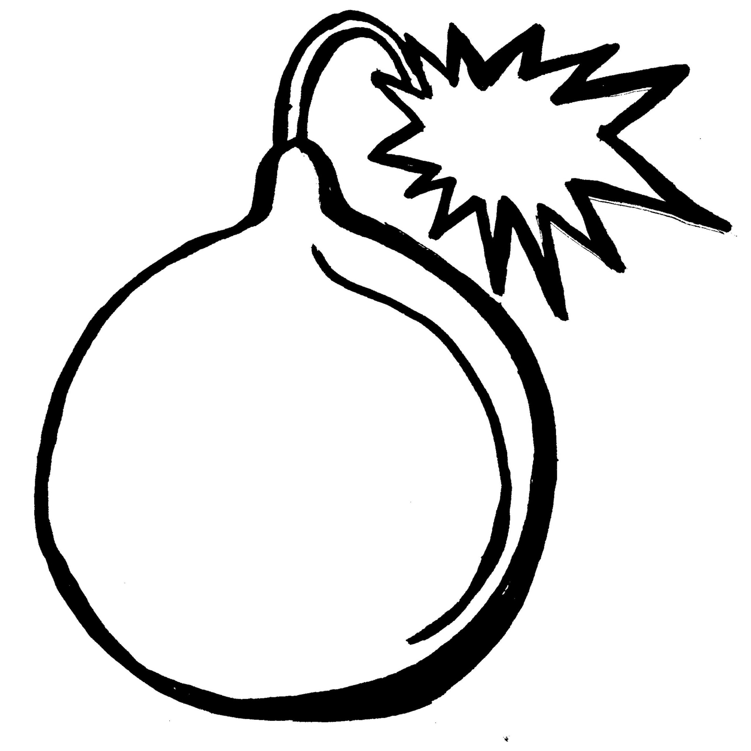 2560x2560 Bomb Coloring Pages Color Bros