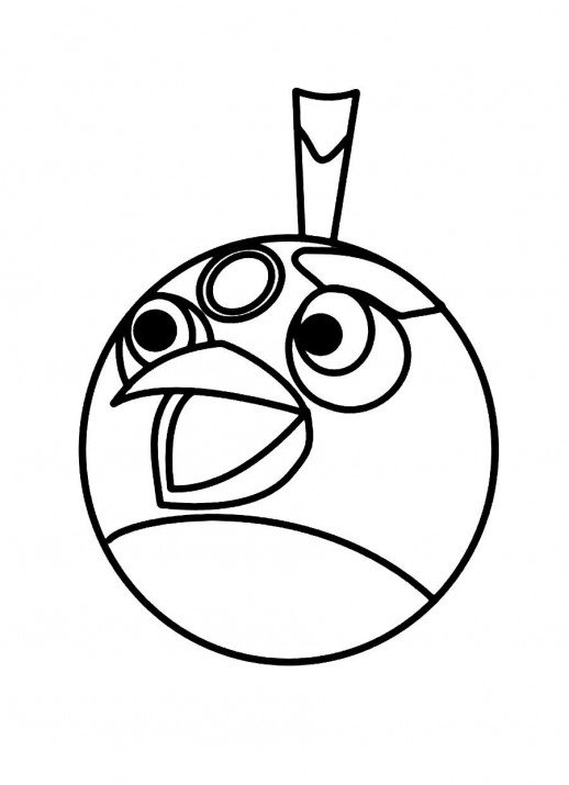 518x715 Bomb The Black Bird In Classical Angry Bird Series Coloring Pages
